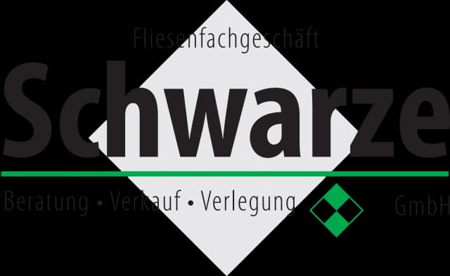 Schwarze Fliesen & Marmor Logo